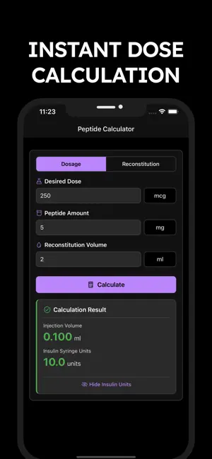 Peptide Calculator: PepCalc iPhone screenshot 1
