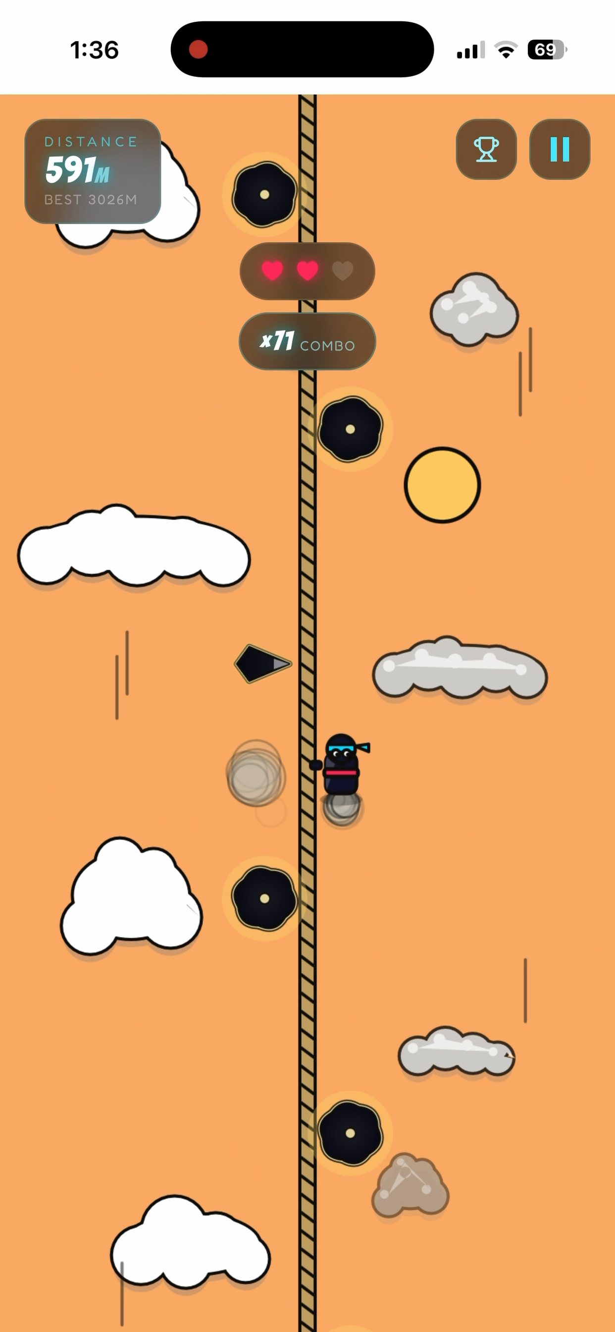 Rope Rush: Endless Descent screenshot 3