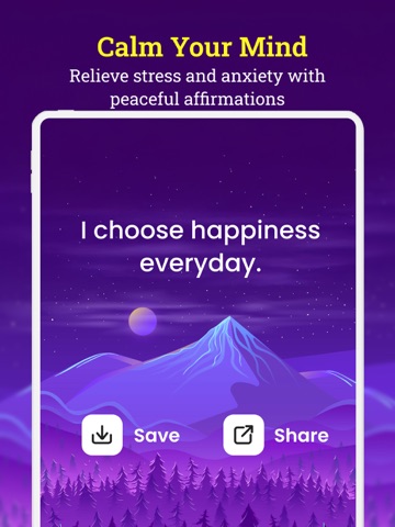 Positive Affirmation : Self iPad screenshot