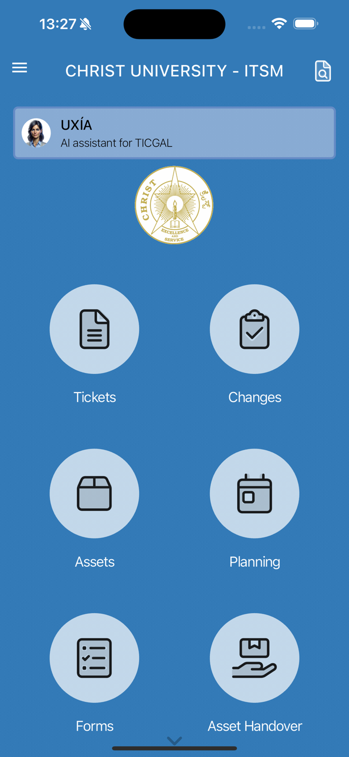 CHRIST UNIVERSITY - ITSM