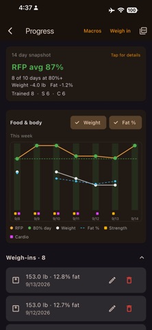 RFP Nutrition Scanner Screenshot 3 of 5