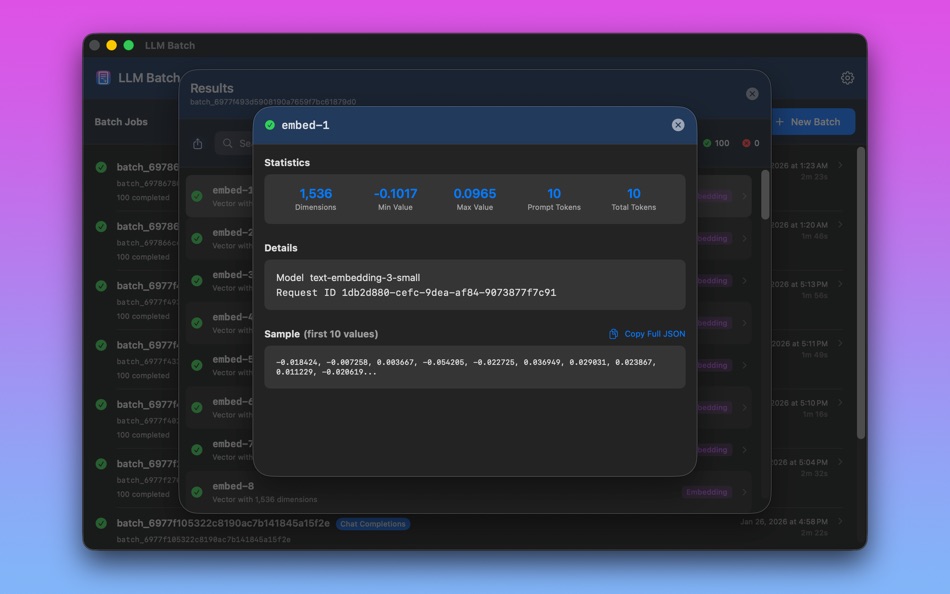 #4. LLM Batch (macOS) Podle: Noel Geren