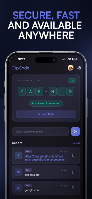 ClipCode – Connect & Transfer Screenshot 3 of 5