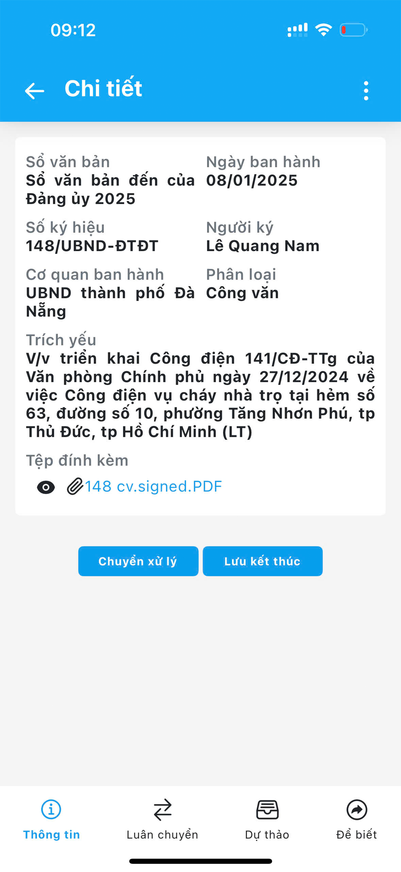 QLVBĐH Đà Nẵng