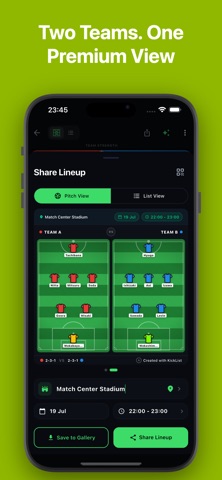 KickList: Lineup Maker Screenshot 5 of 9