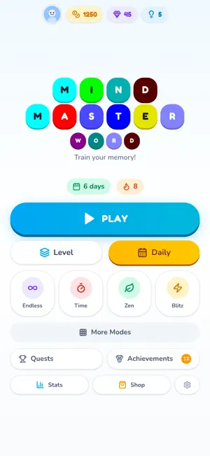 MindMasterWord - Word Puzzle screenshot 1
