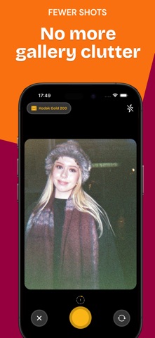 analog film camera · oneshot iPhone screenshot