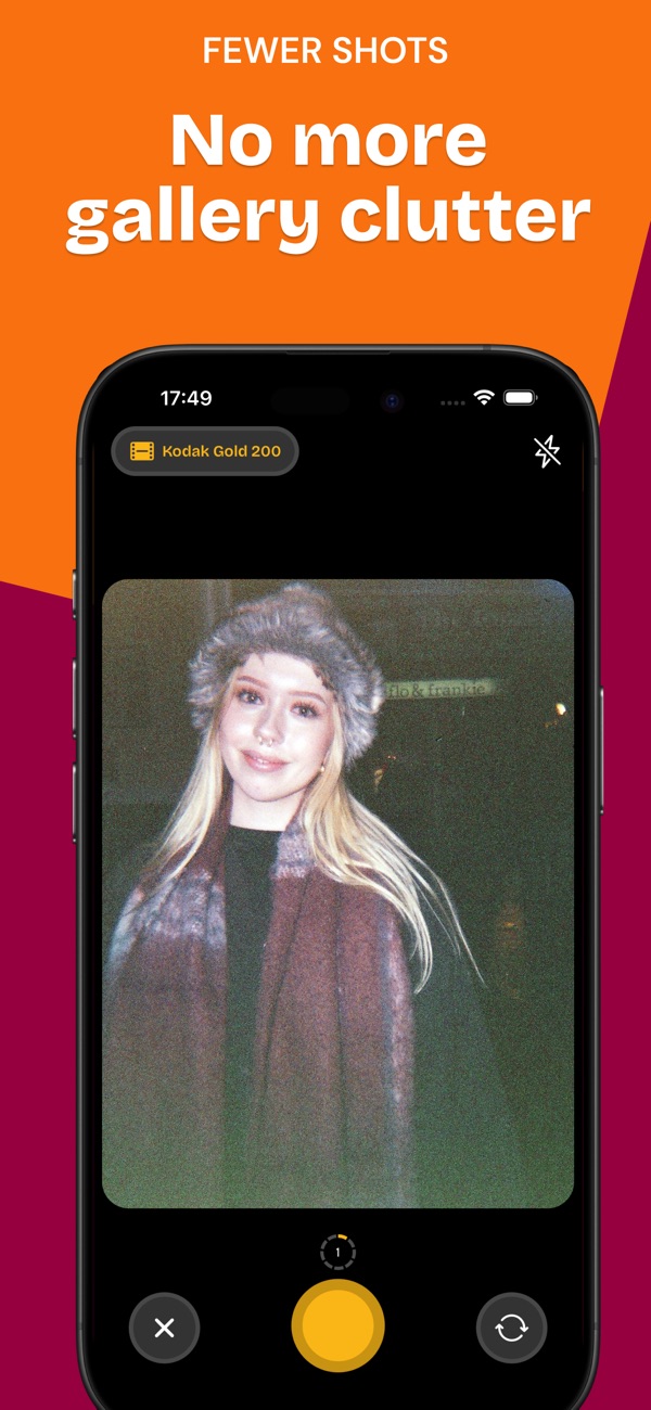 oneshotcam - analog film camera for iPhone screenshot 6