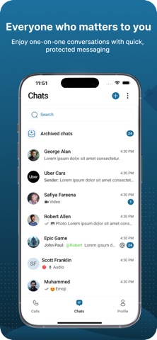 Infinity Messenger iPhone screenshot
