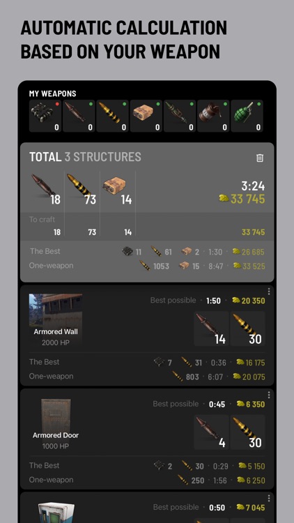 Raidboi-1129: Rust Calculator