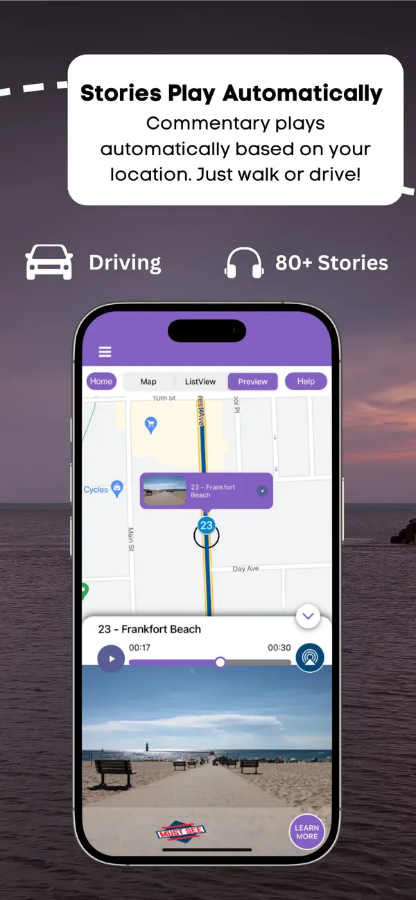 Screenshot #3 pour Lake Michigan GPS Driving Tour