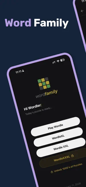 WordFamily Daily Word Puzzle screenshot 1