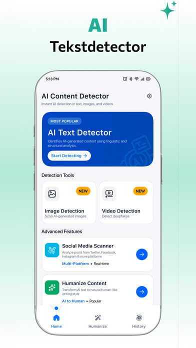 AI-inhoudsdetector, humanizer iPhone screenshot 2