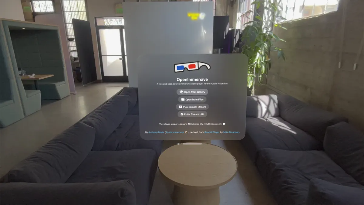 OpenImmersive screenshot 1