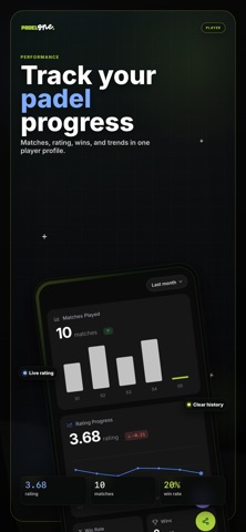 PadelOne - Padel Tracker Screenshot 2 of 4