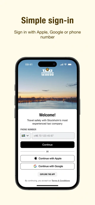 Taxi Sthlm App Store search result