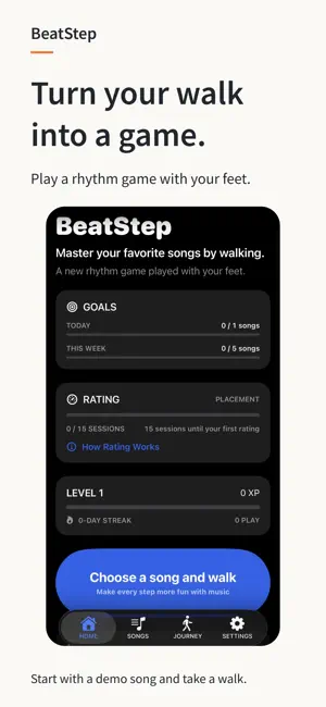 BeatStep: Walking Music Game screenshot 1