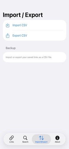 LinkOrganizer iPhone screenshot
