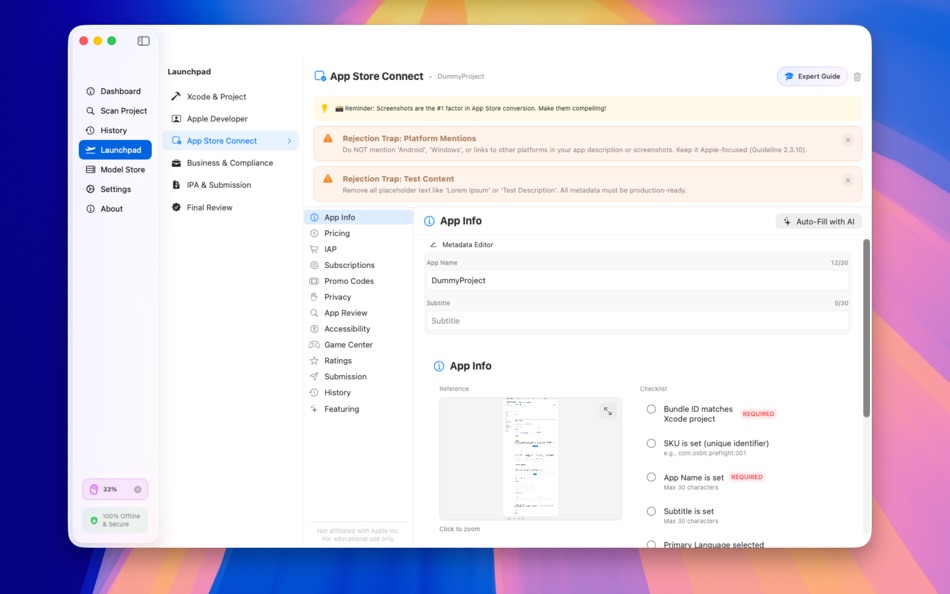 #6. Oxbit Preflight (macOS) Ved: Onder Akdemir