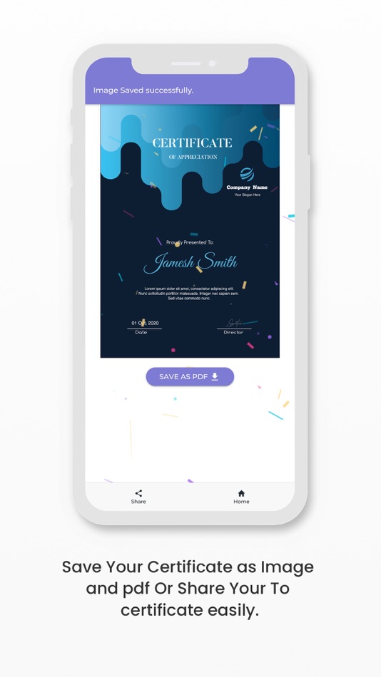 #9. Certificate Maker:Creator (iOS) 由: Krunalsingh shaktawat
