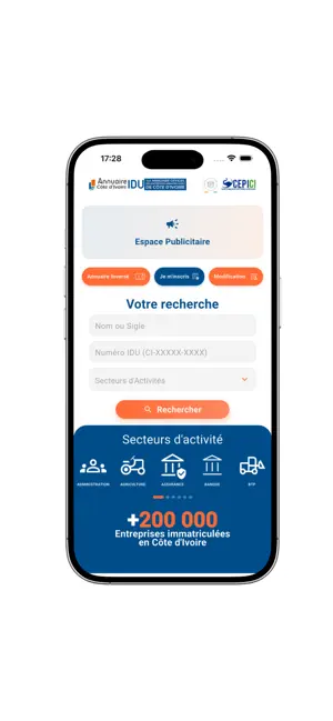 Annuaire IDU screenshot 2