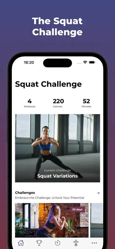 The 30 Day Squat Challenge - Health & Fitness App | MWM