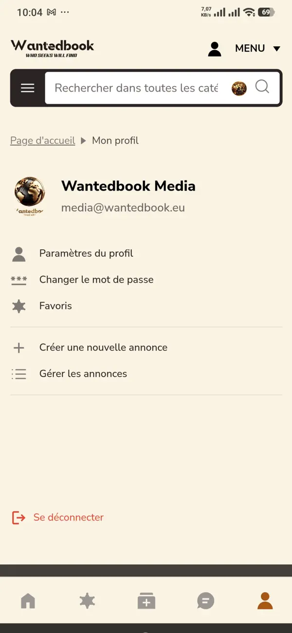 Screenshot #2 pour Wantedbook - Marketplace