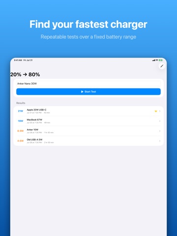 Watt Charging Speed: Meter iPad screenshot