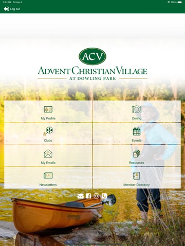 ACV Members iPad screenshot