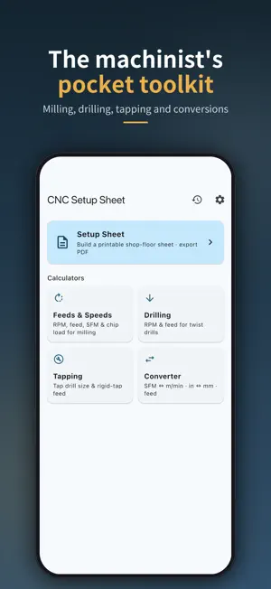 CNC Setup Sheet screenshot 4