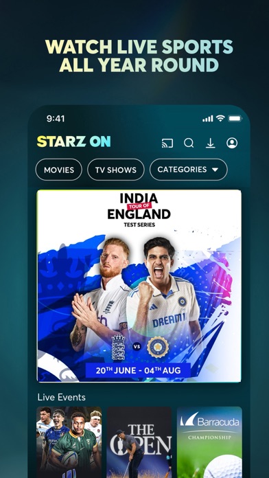 STARZ ON Screenshot