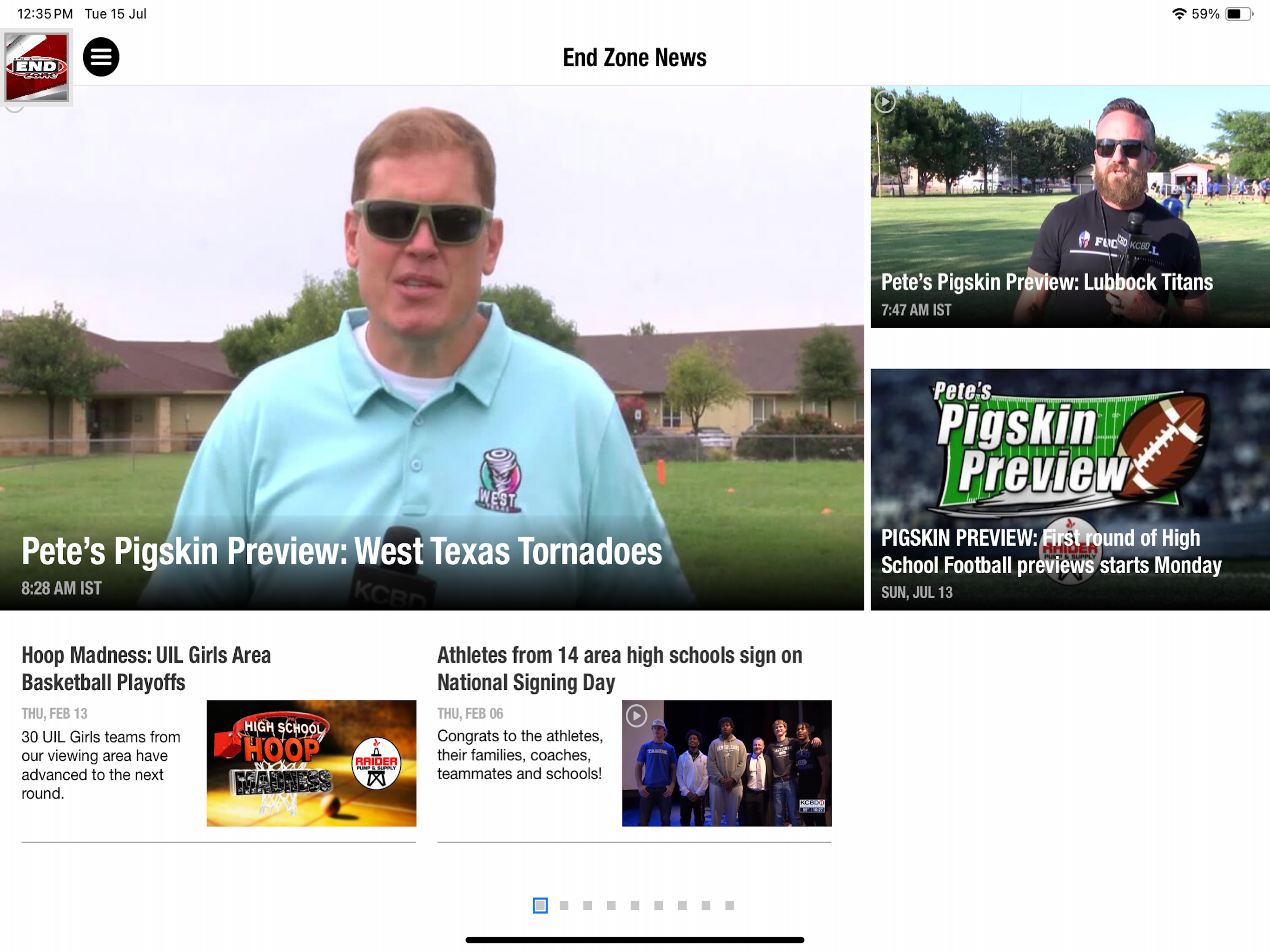 KCBD End Zone screenshot 6