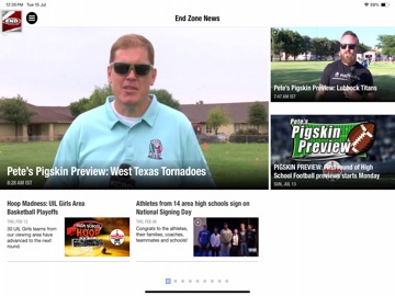 KCBD End Zone iPad screenshot