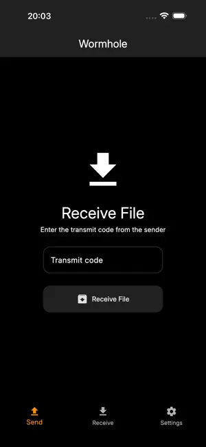 Wormhole File Transfer screenshot 4
