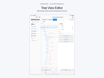 JSON DevKit Editor iPad screenshot 1