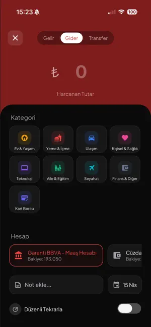 YuvaBudget - Bütçe Takip screenshot 4