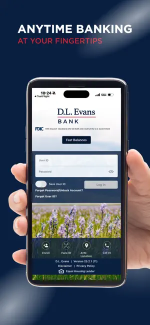 D.L. Evans Bank Mobile Banking screenshot 1
