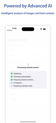 Calendar It! Snap to Event iPhone screenshot