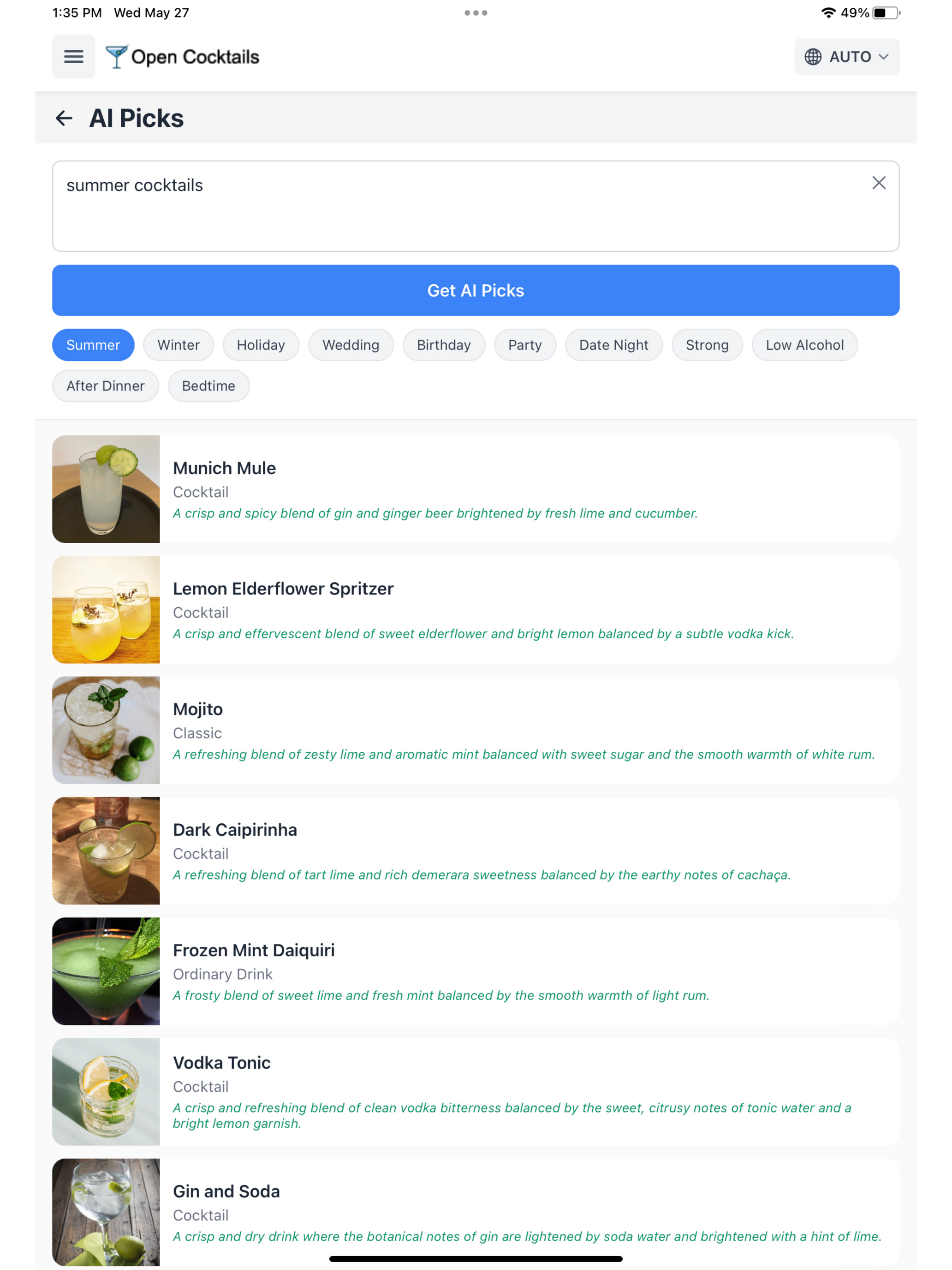 Open Cocktails screenshot 10