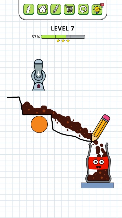 Fill The Bottle: Draw Line