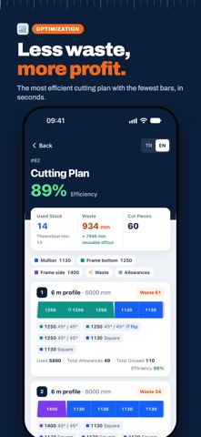 1Dcut – Cutting Optimization Screenshot 2 of 5