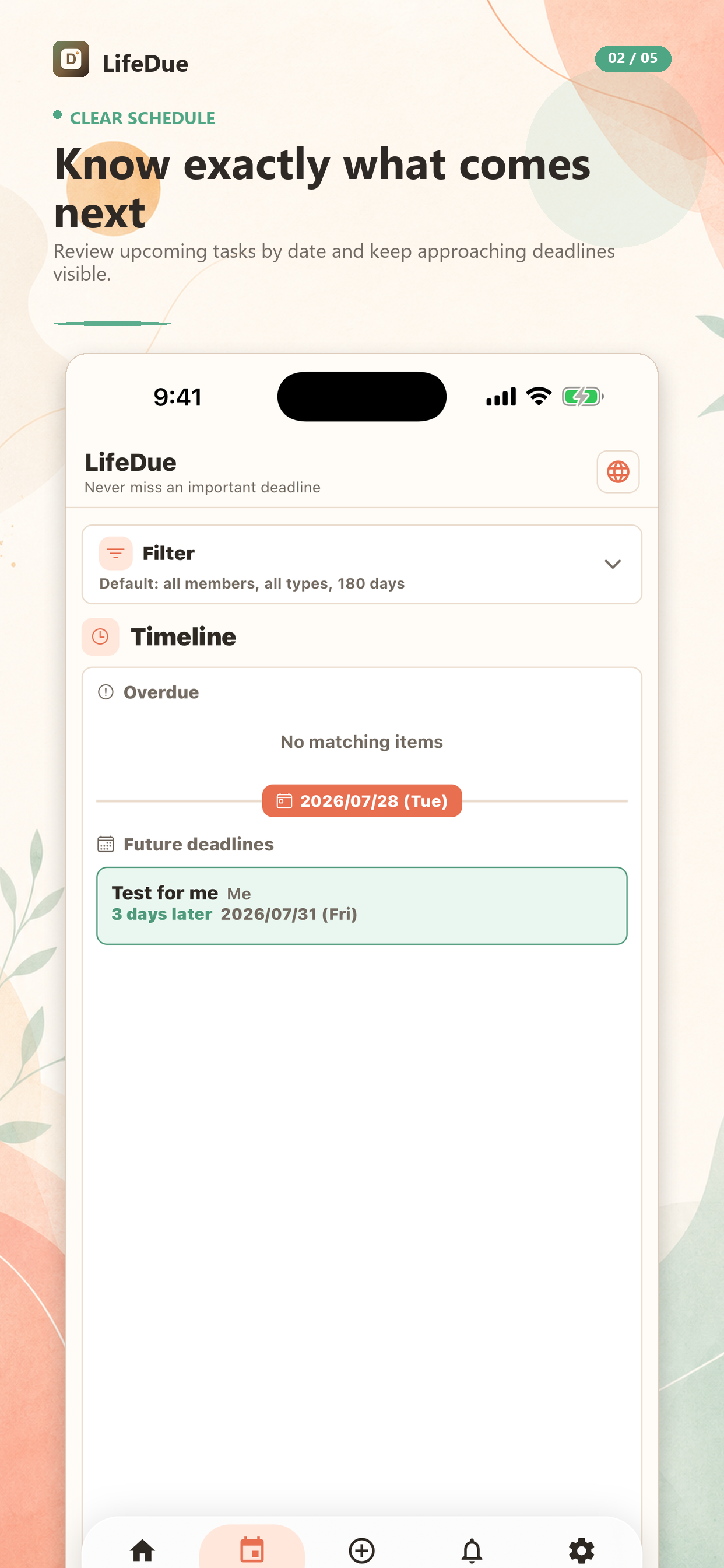 LifeDue screenshot 4
