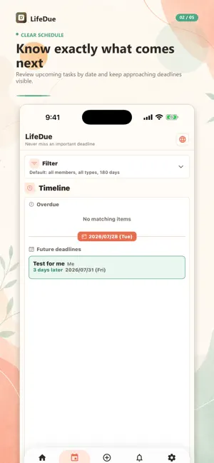 LifeDue screenshot 4