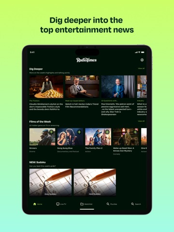 Radio Times - What to watch iPad screenshot
