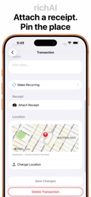 richAI: Expense Tracker screenshot
