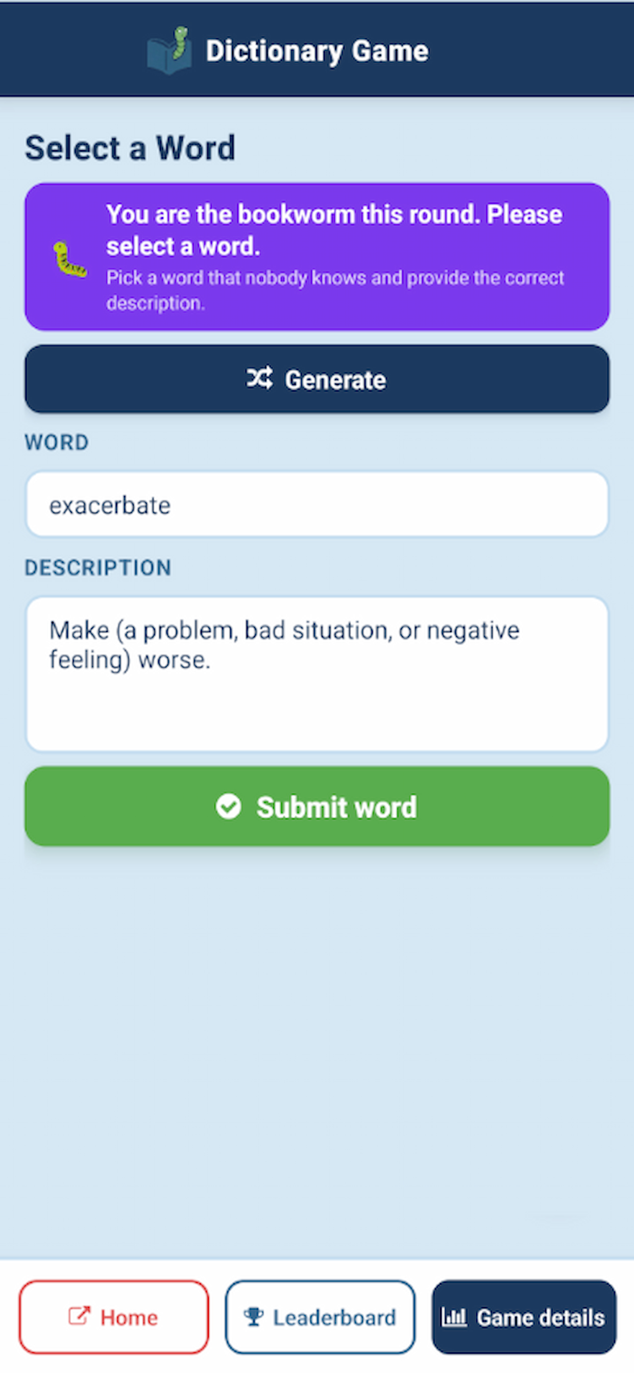 Dictionary Game! screenshot 6