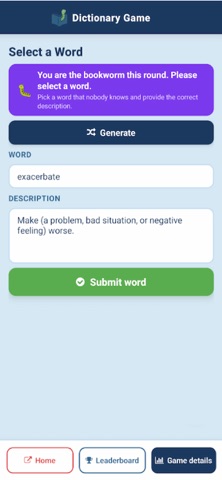 Dictionary Game! Screenshot 6 of 6