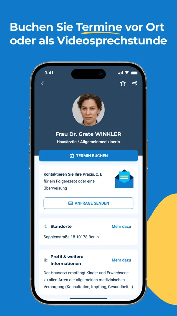 Doctolib - Die Gesundheits-App Screenshot 4