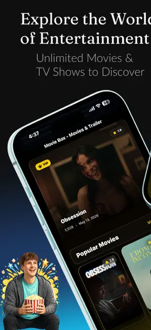 Movie Box - Movies & Trailer iPhone screenshot 1
