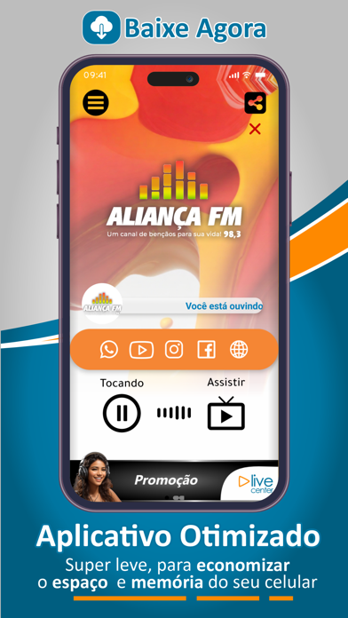 Screenshot 1 of Rádio Alianca 98.3 FM App